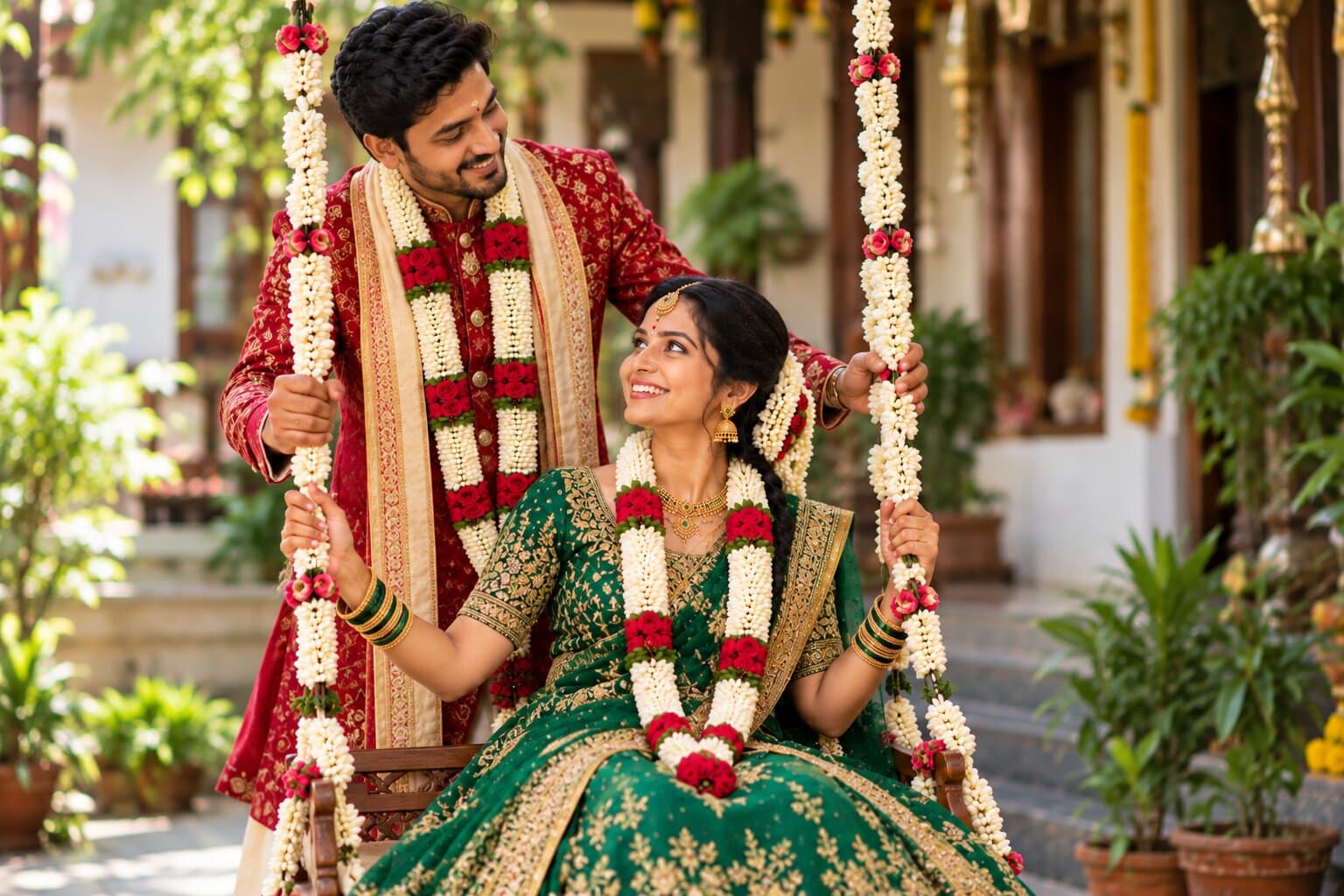 Devangar Thirumanam Happy Couple